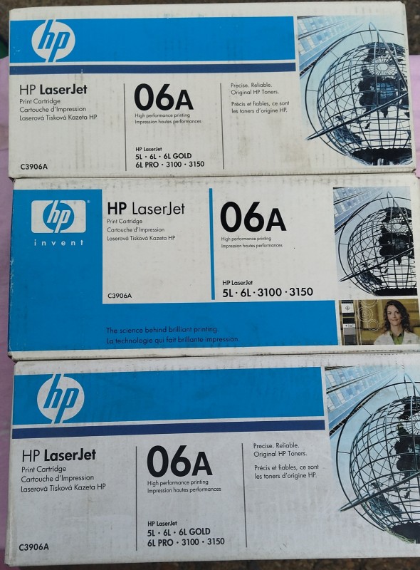 Оригинальные картриджи HP 15X/53X/03A/06A/96A