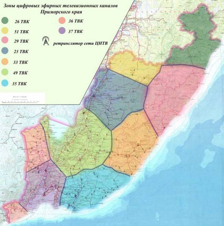 Районы и села приморского края